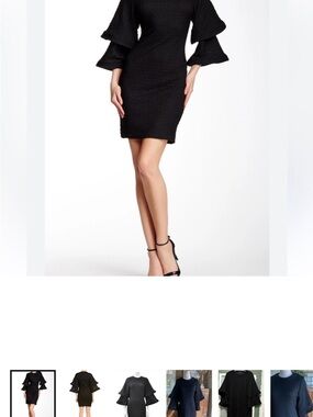 Gracia Layered Bell Sleeve Dress
